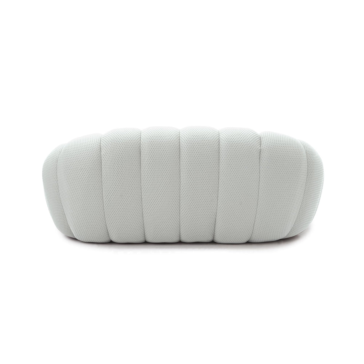 Light Grey Curved Upholstered Sofa P908