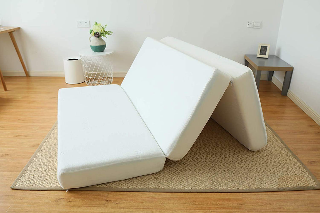 8-Inch Gel Memory Foam Tri-fold Mattress with Bamboo Cover, Queen F133155