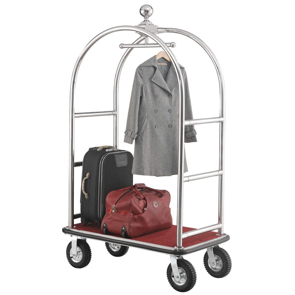 Silver Stainless Steel Bellman Cart D8365