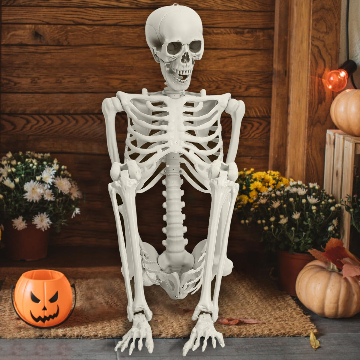 5.4FT Posable Skeleton with Movable Joints H175
