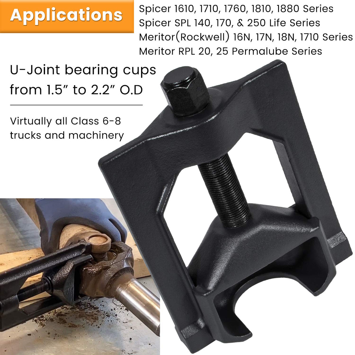 Heavy-Duty Universal Joint Puller Bearing Cup Installer Tool I7296