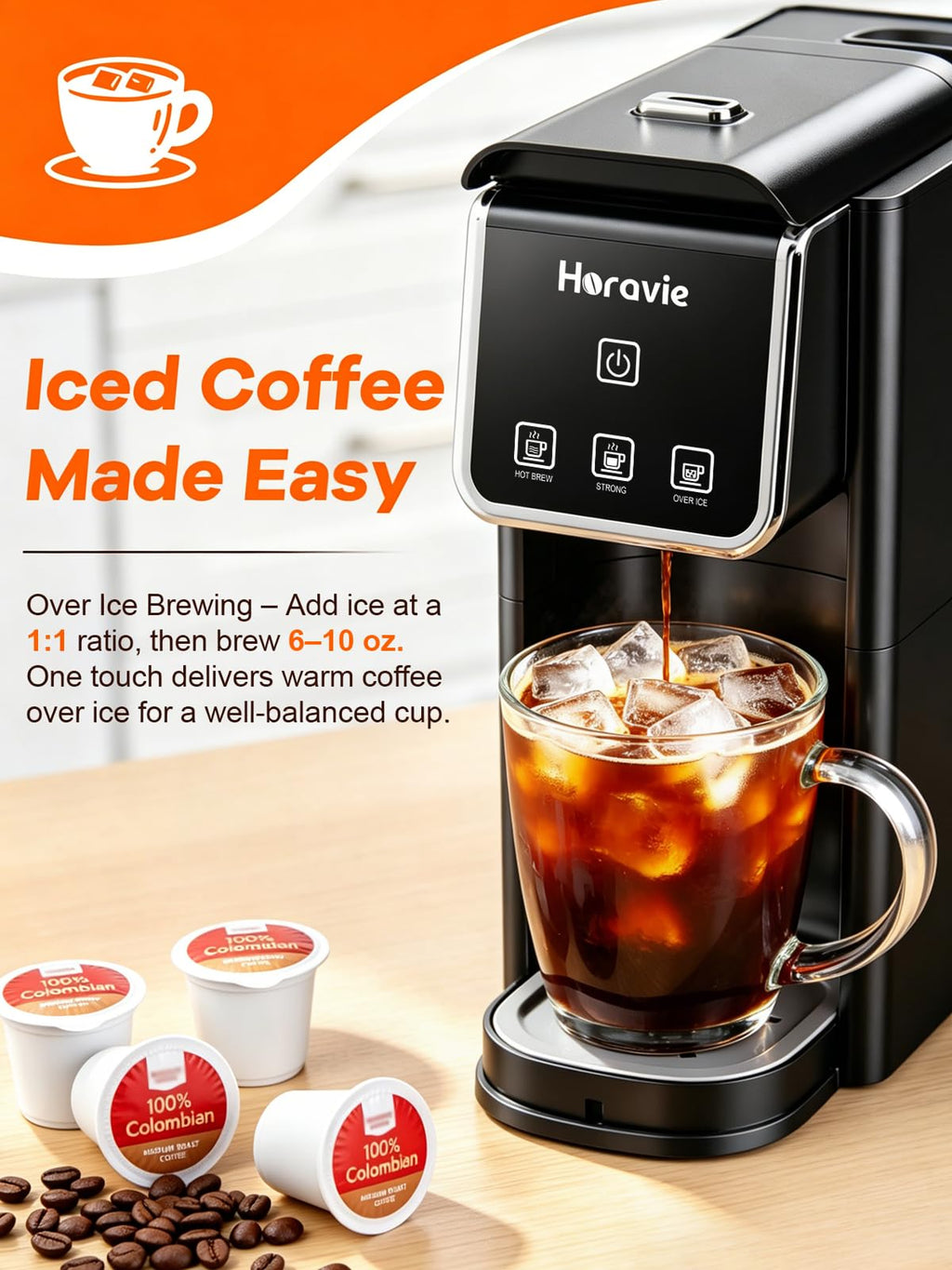 Black Single Serve Coffee Maker F943