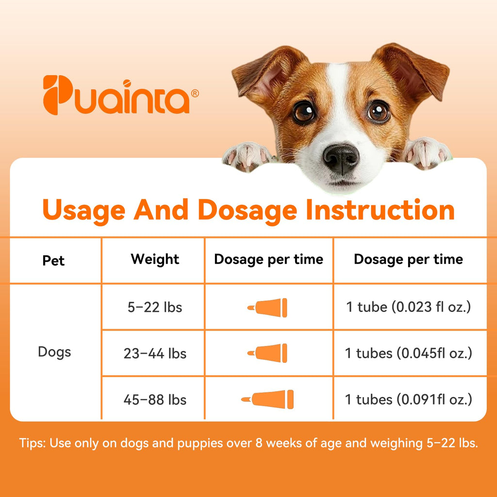 Flea and Tick Prevention for Large Dogs 3 Monthly Doses U172
