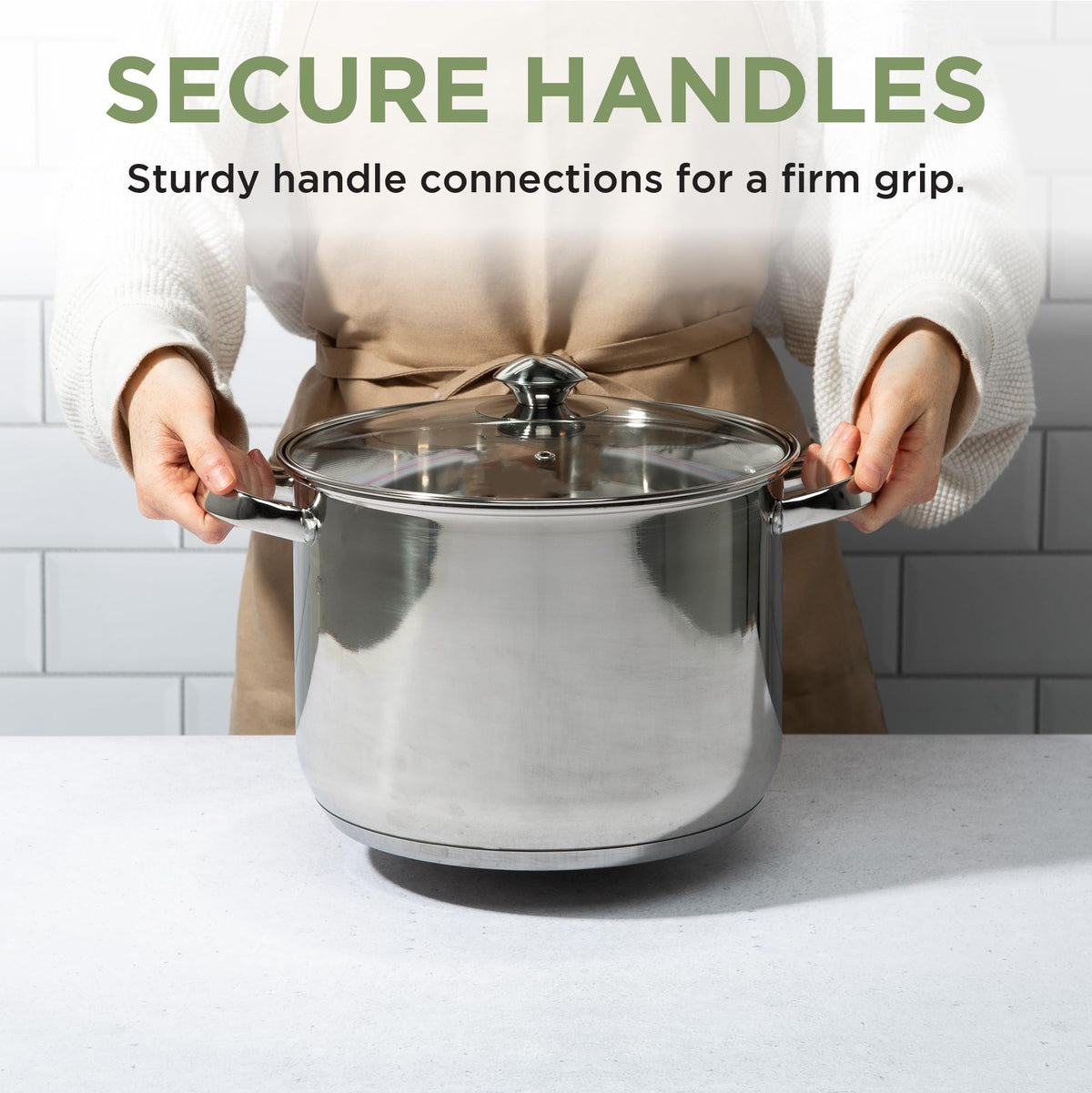 Stainless Steel 8-Quart Stock Pot with Glass Lid X846