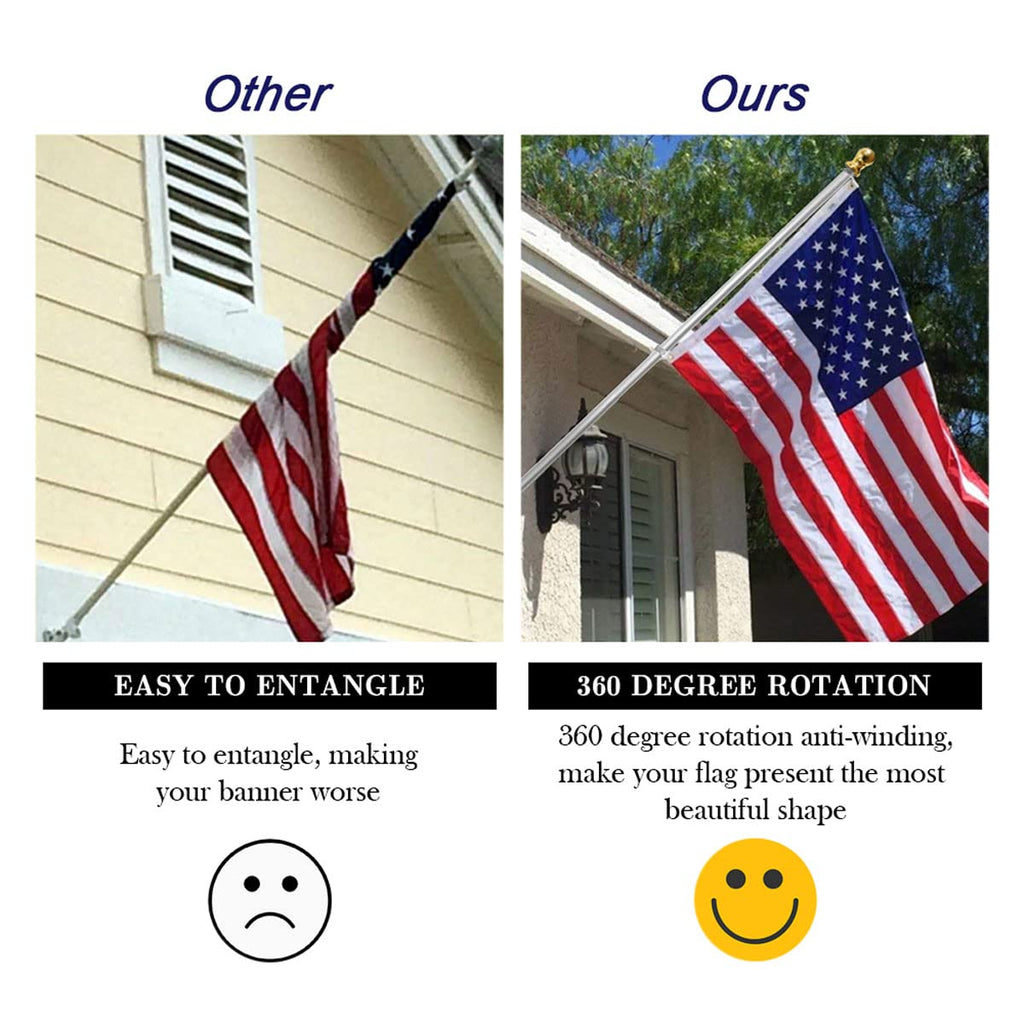6ft Outdoor Flagpole Y46802