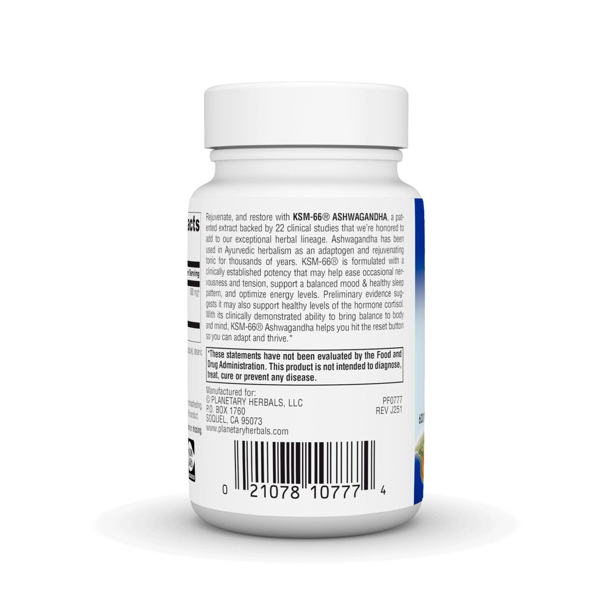 Ashwagandha 600 mg 60 Vegetarian Capsules H8837