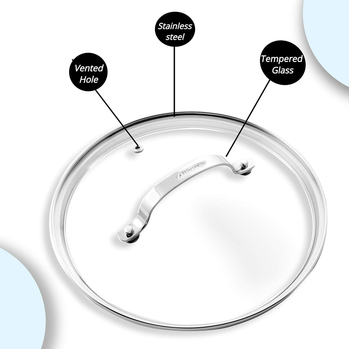 Tempered Glass Lid 10-inch Clear Vented H169702