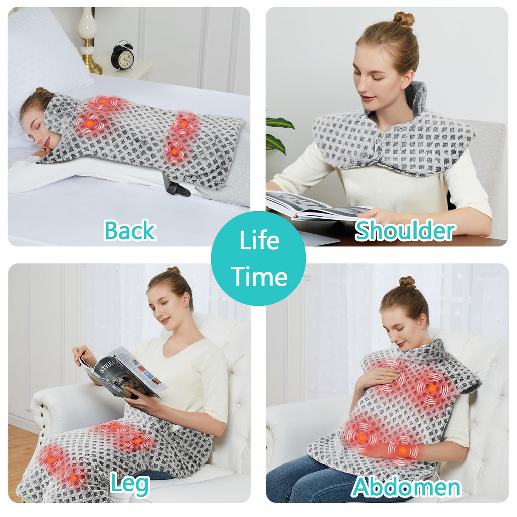 4 Massaging Heating Pad E41007