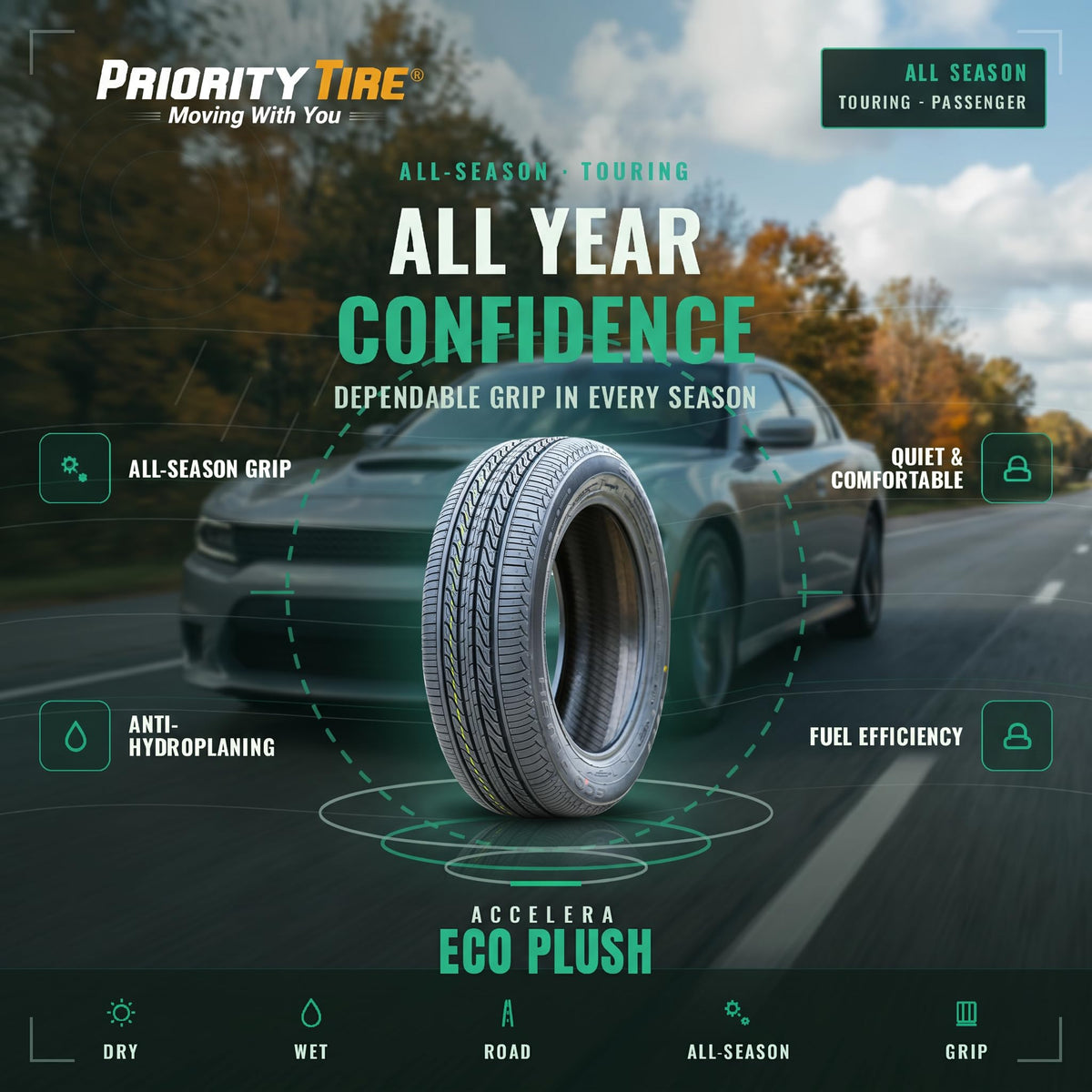 215/60R16 99V XL All Season Touring Tire N7758