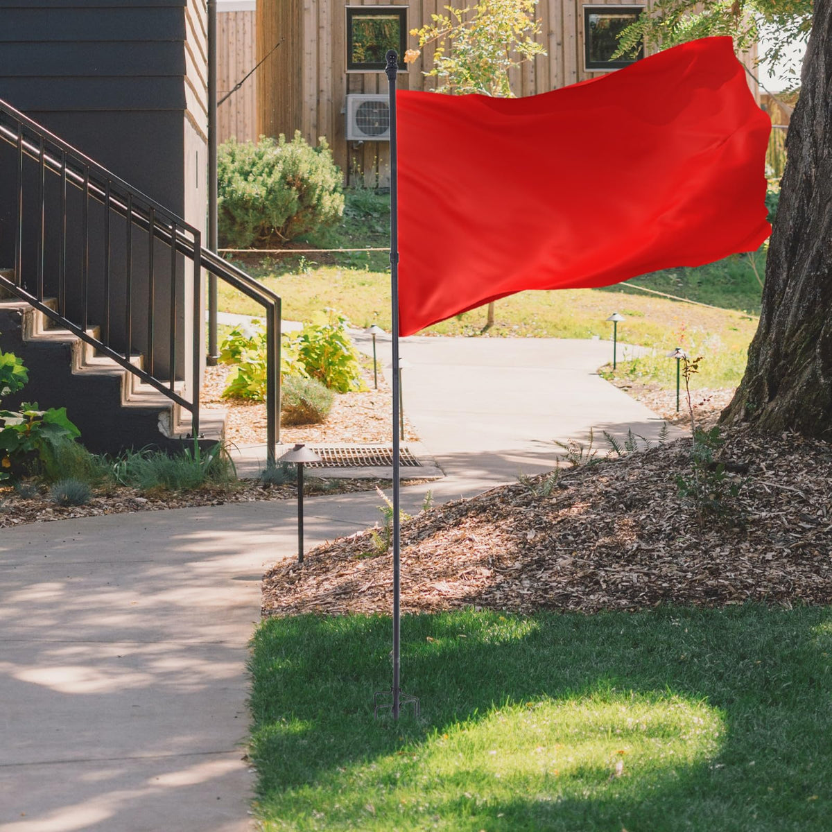 Stainless Steel Flag Pole Base with 5 Prongs O56522