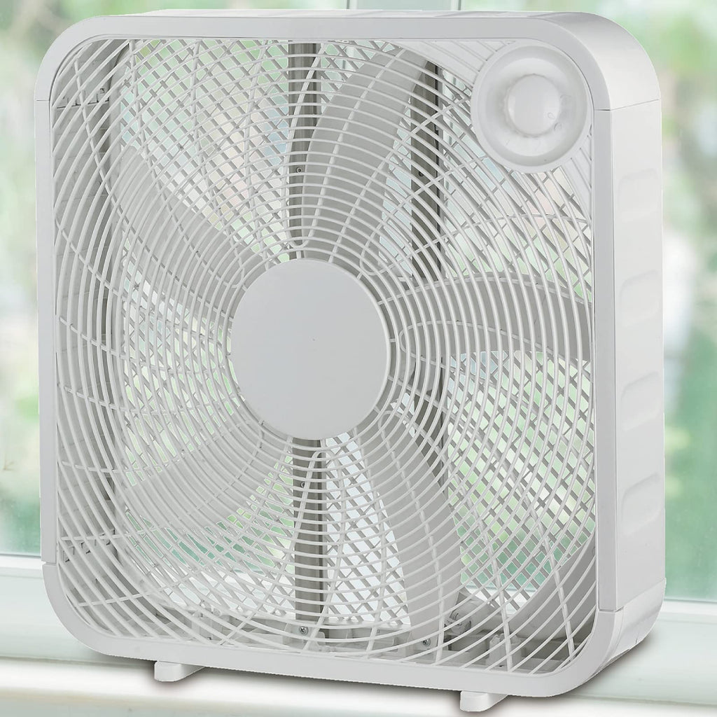 20" 3-Speed Box Fan White X607