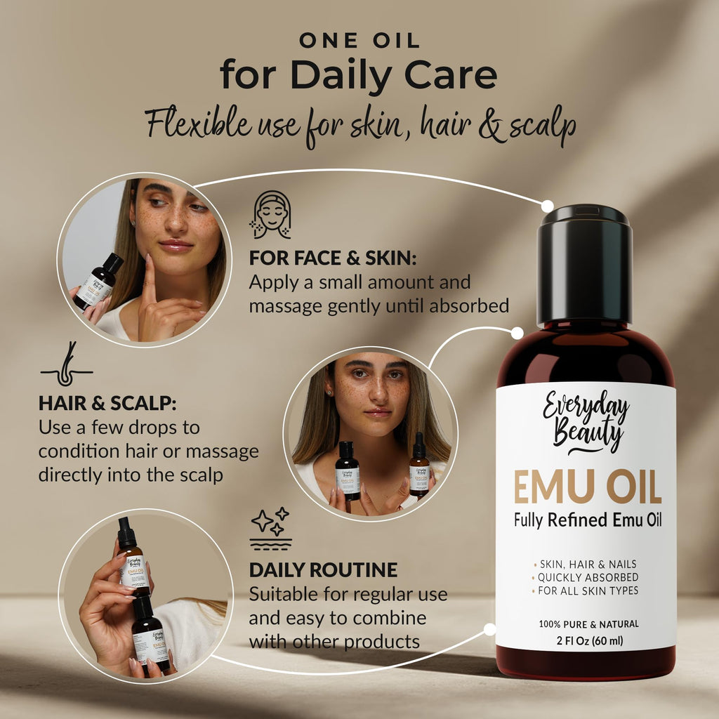 Australian Emu Oil 6X Refined 2 Fl Oz Y958118