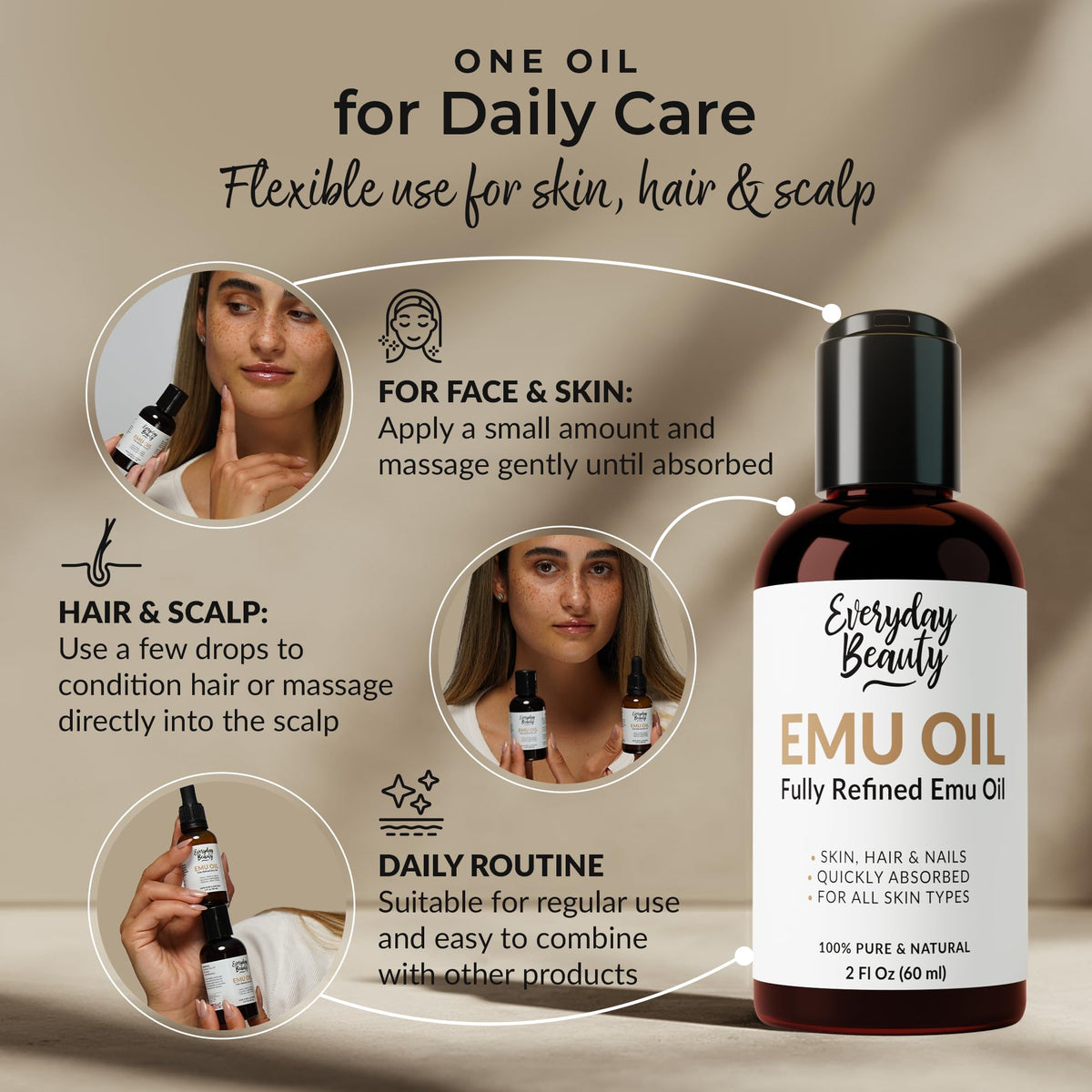 Australian Emu Oil 6X Refined 2 Fl Oz Y958118