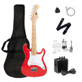 32 Inch Junior Size Red Electric Guitar Beginner Kit with Amplifier and Bag D357533
