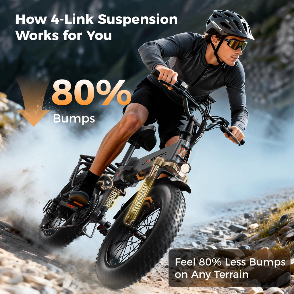 1400W 30MPH 48V 13AH Fat Tire Foldable Electric Bike W61600