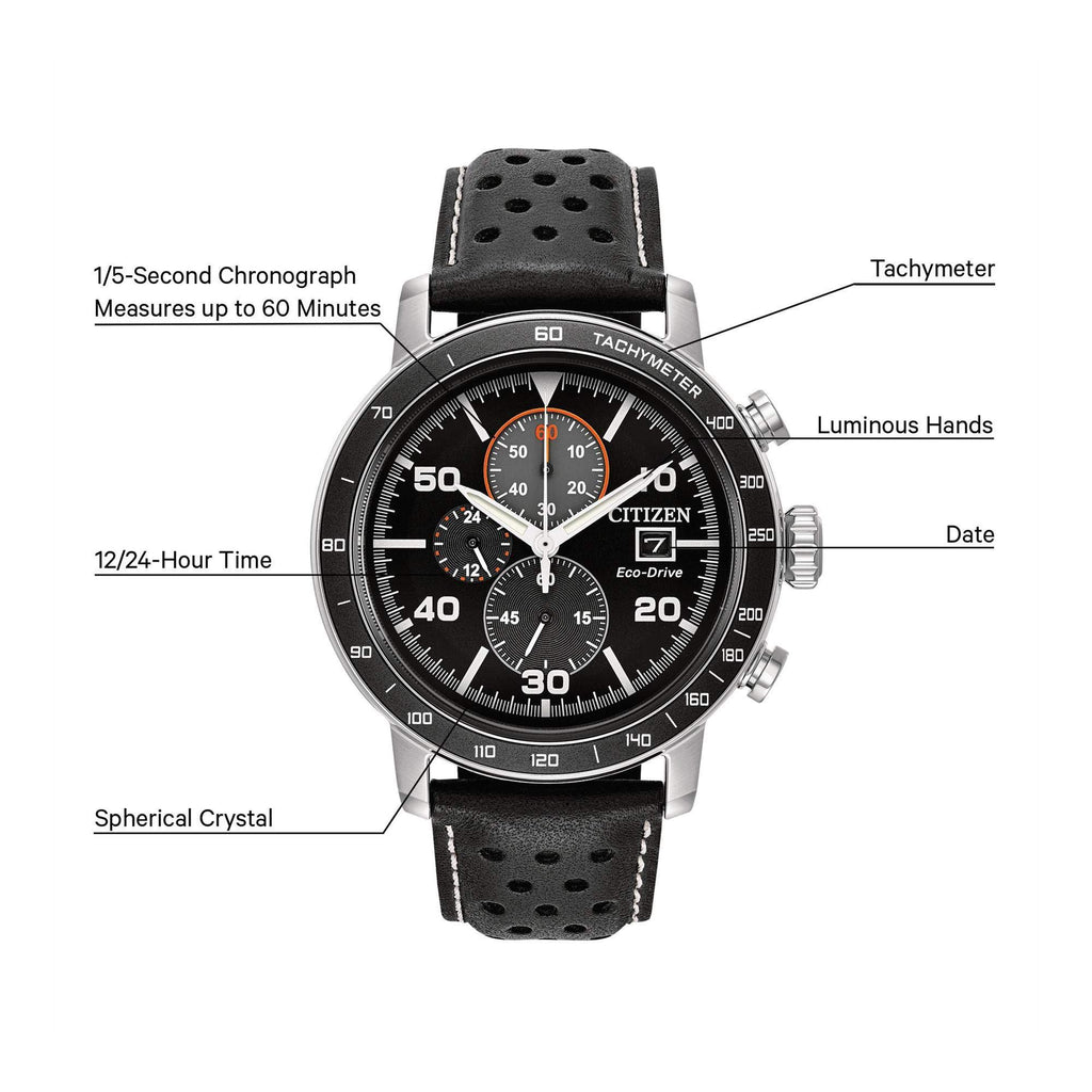 Men's Stainless Steel Chronograph Watch B46610