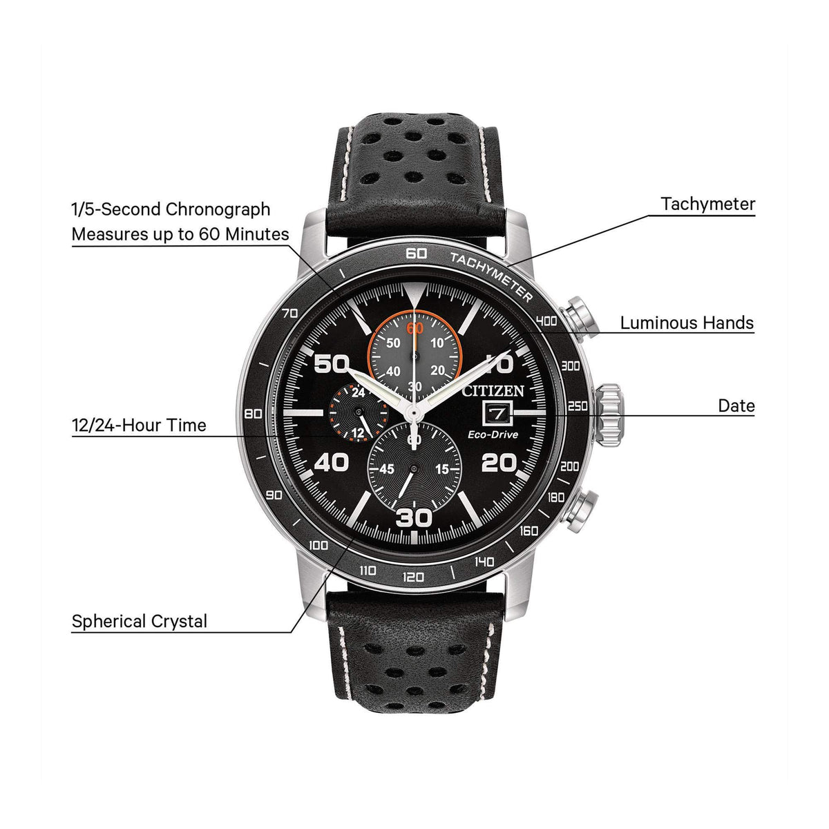 Men's Stainless Steel Chronograph Watch B46610