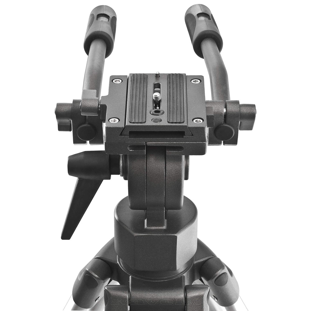 55" 65mm Video Camera Tripod with Fluid Drag Head and Carry Bag K455