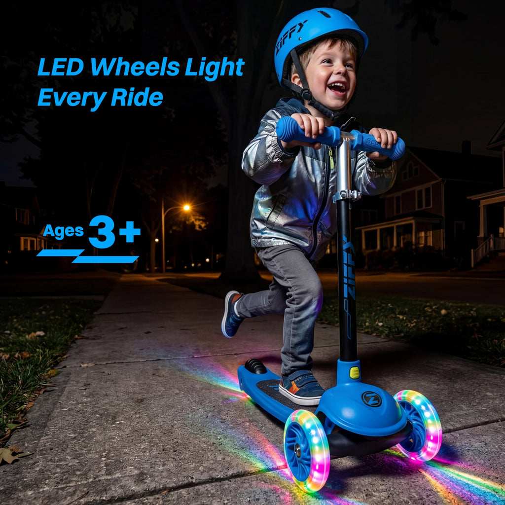 Multicolor 3 Wheel Scooter with LED Light-Up Wheels O779151