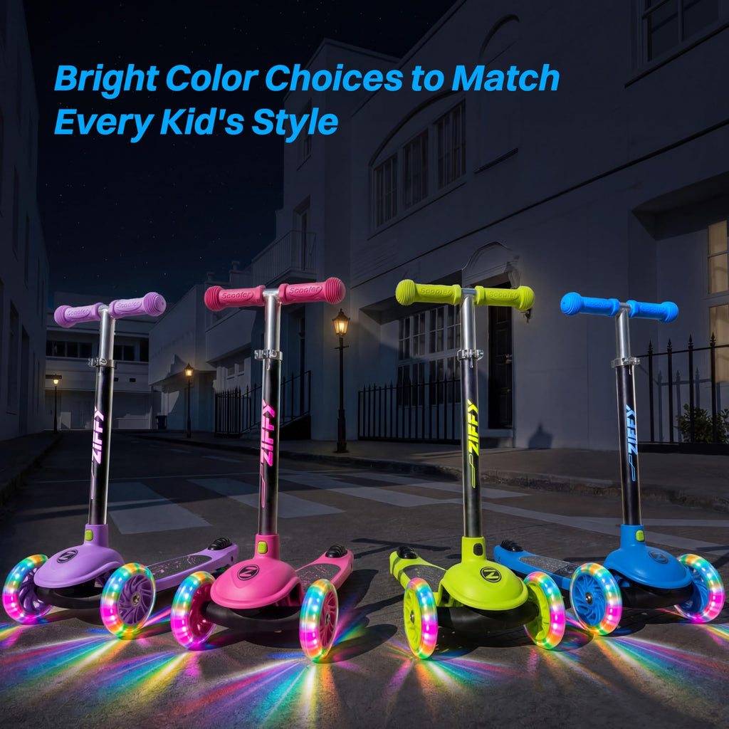 Multicolor 3 Wheel Scooter with LED Light-Up Wheels O779151