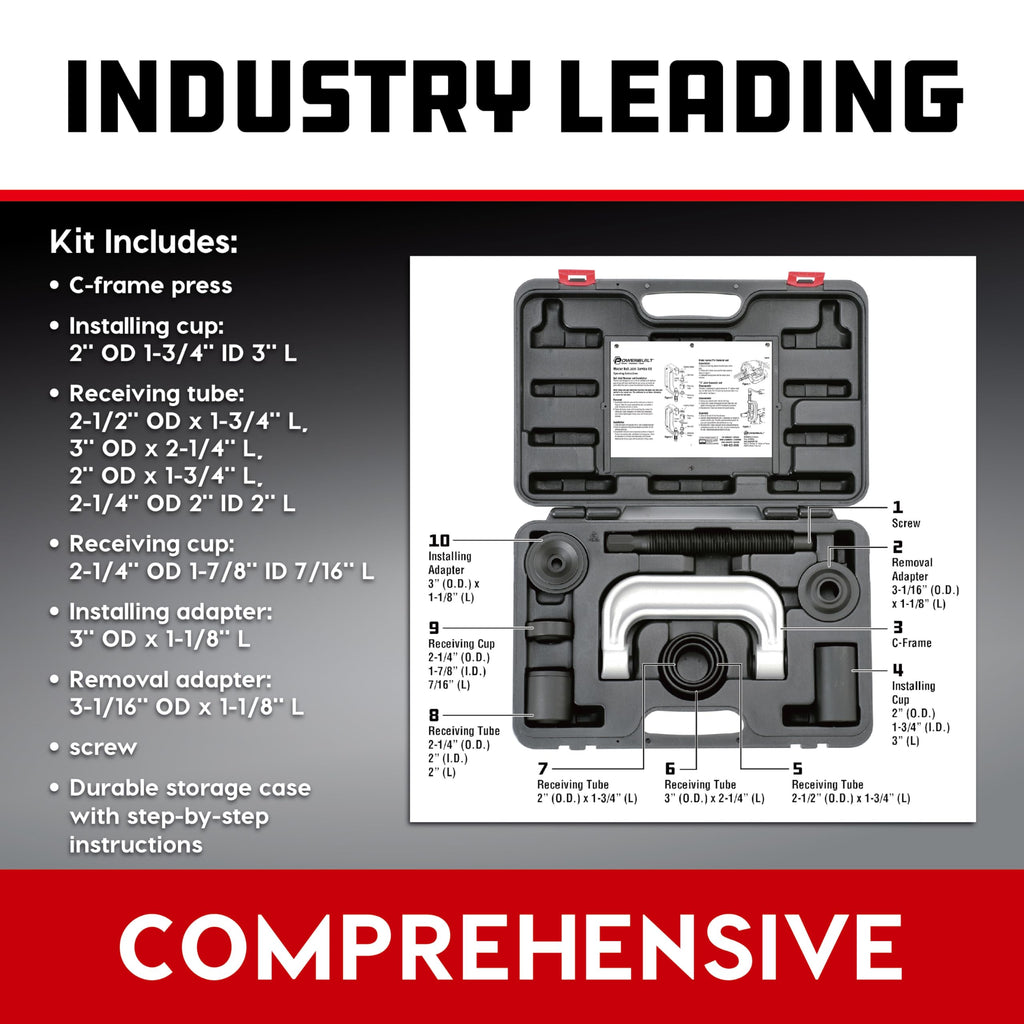 10 Piece Ball Joint Service Tool Kit with Storage Case I808428