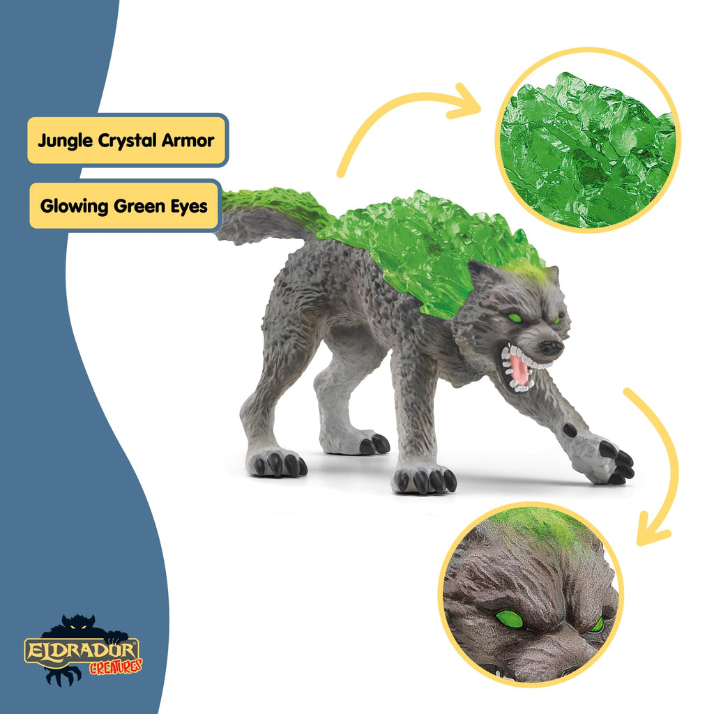 6" Stone Wolf Figurine Fantasy Animal Figure S52162
