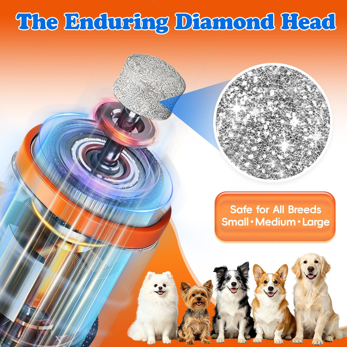 Dog Nail Grinder with LED Light K2781