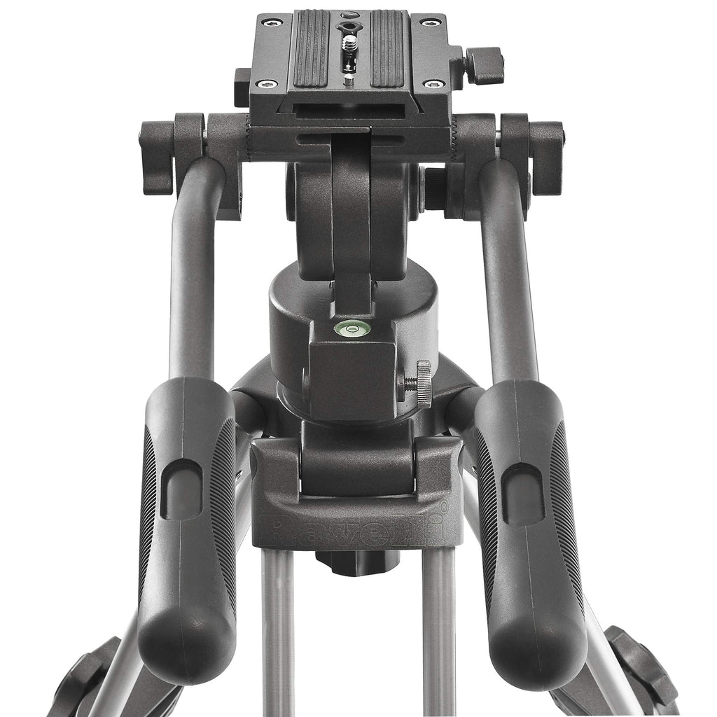 55" 65mm Video Camera Tripod with Fluid Drag Head and Carry Bag K455