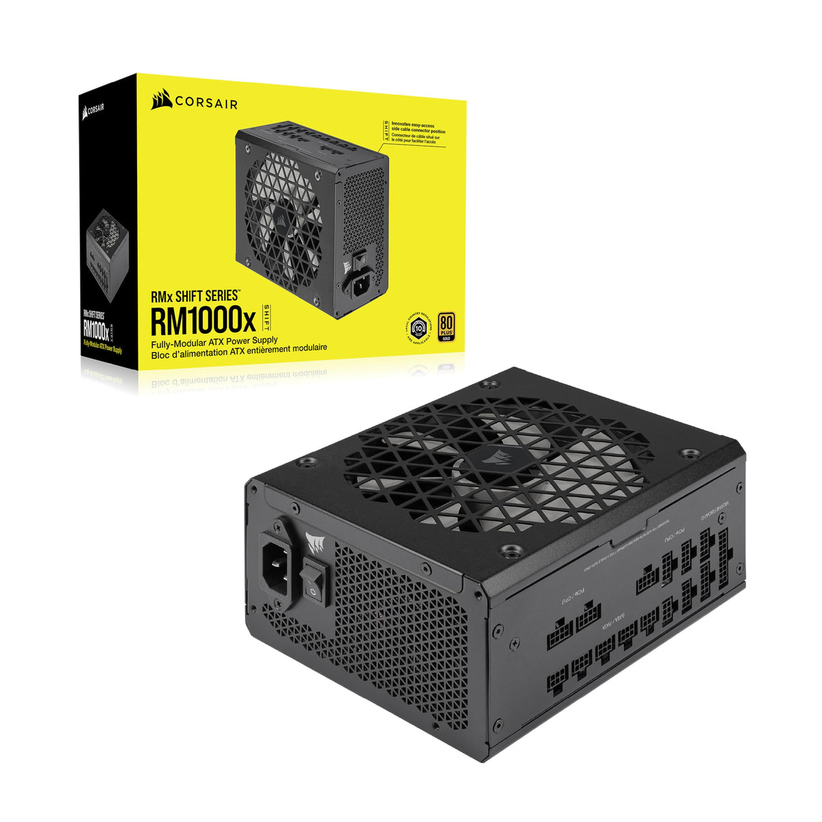 Black ATX 3.1 PCIe 5.1 Power Supply Y95256
