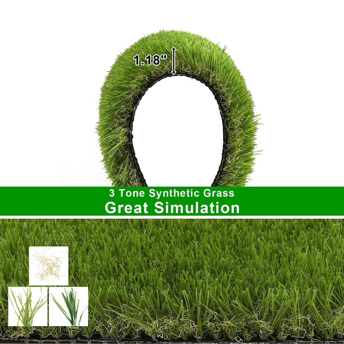 20x25 inches Artificial Grass Pad with Drainage Holes D394