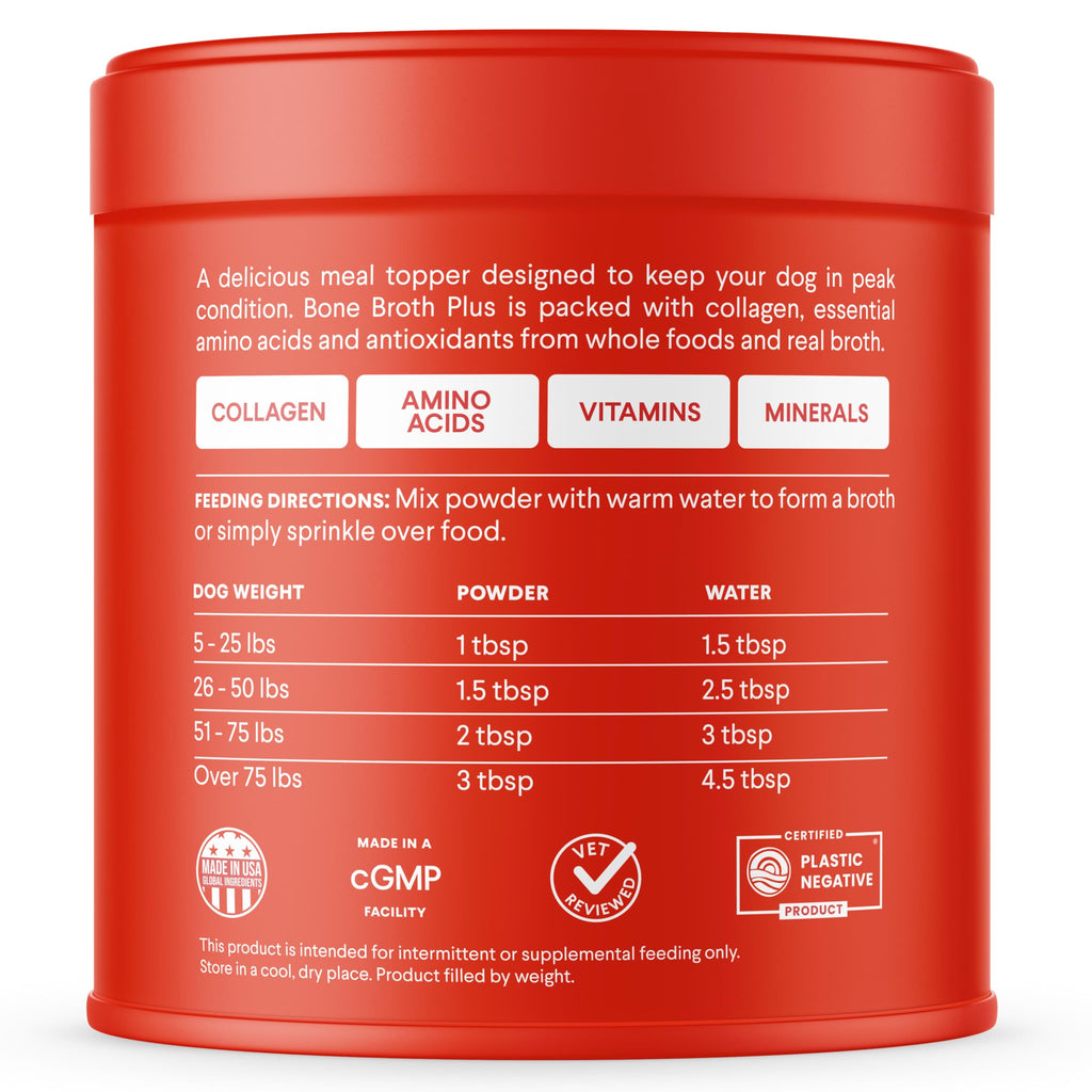 Bone Broth Plus for Dogs 8 oz H4986