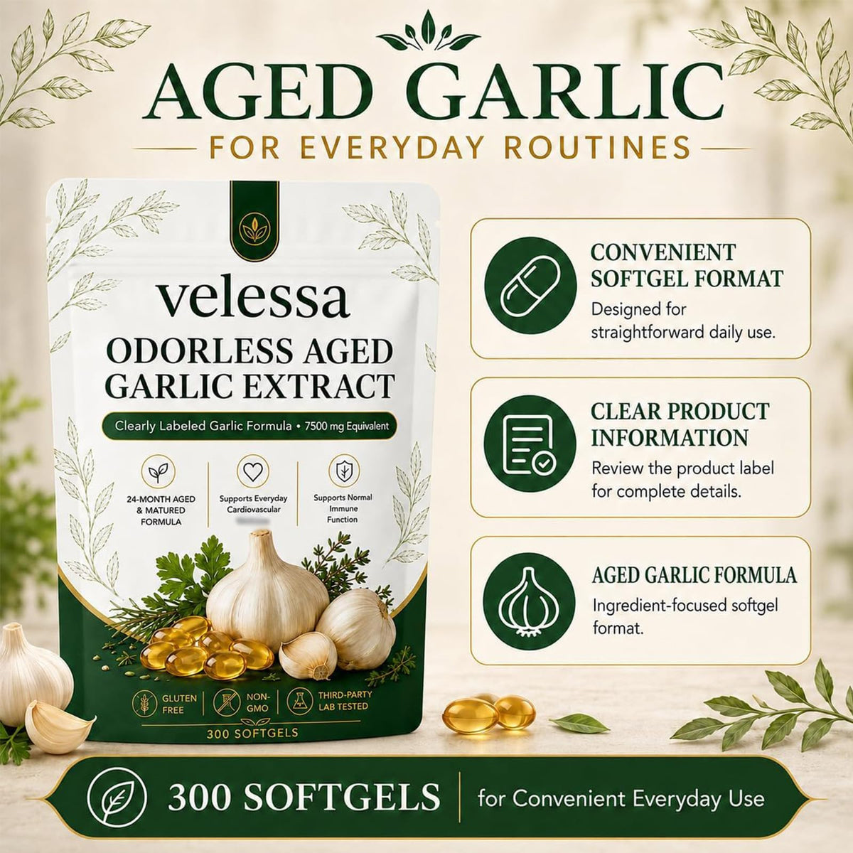 Odorless Aged Garlic Extract G4436
