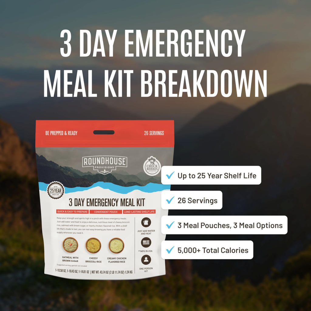 3 Day Emergency Meal Kit, 26 Servings T639213