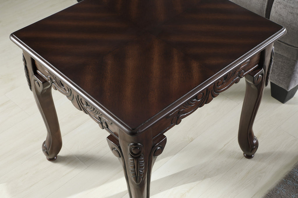 Wood End Table Dark Cherry G934