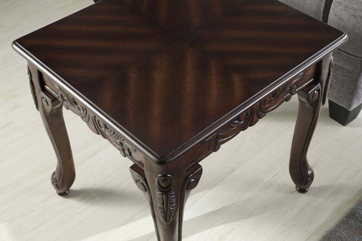 Wood End Table Dark Cherry G934