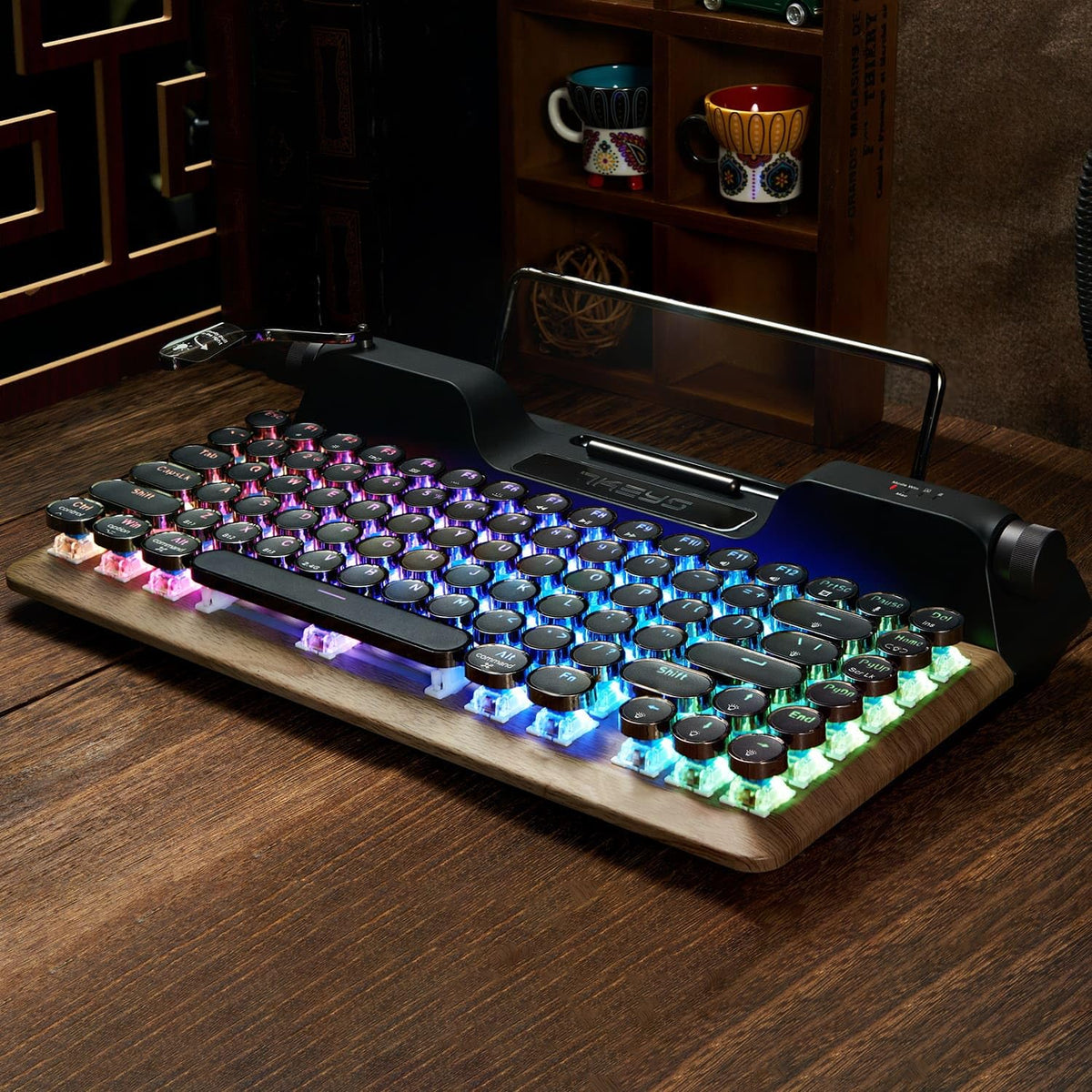 Retro Mechanical Gaming Keyboard with RGB Backlight D5761