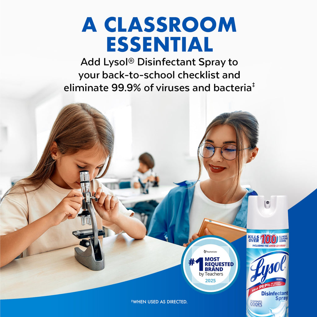 Disinfectant Spray Crisp Linen 19 oz 2 Pack S849623