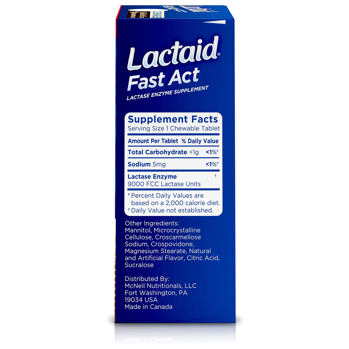 Lactose Intolerance Chewables with Lactase Enzymes, Vanilla Twist, 32 Pks of 1-ct J26459