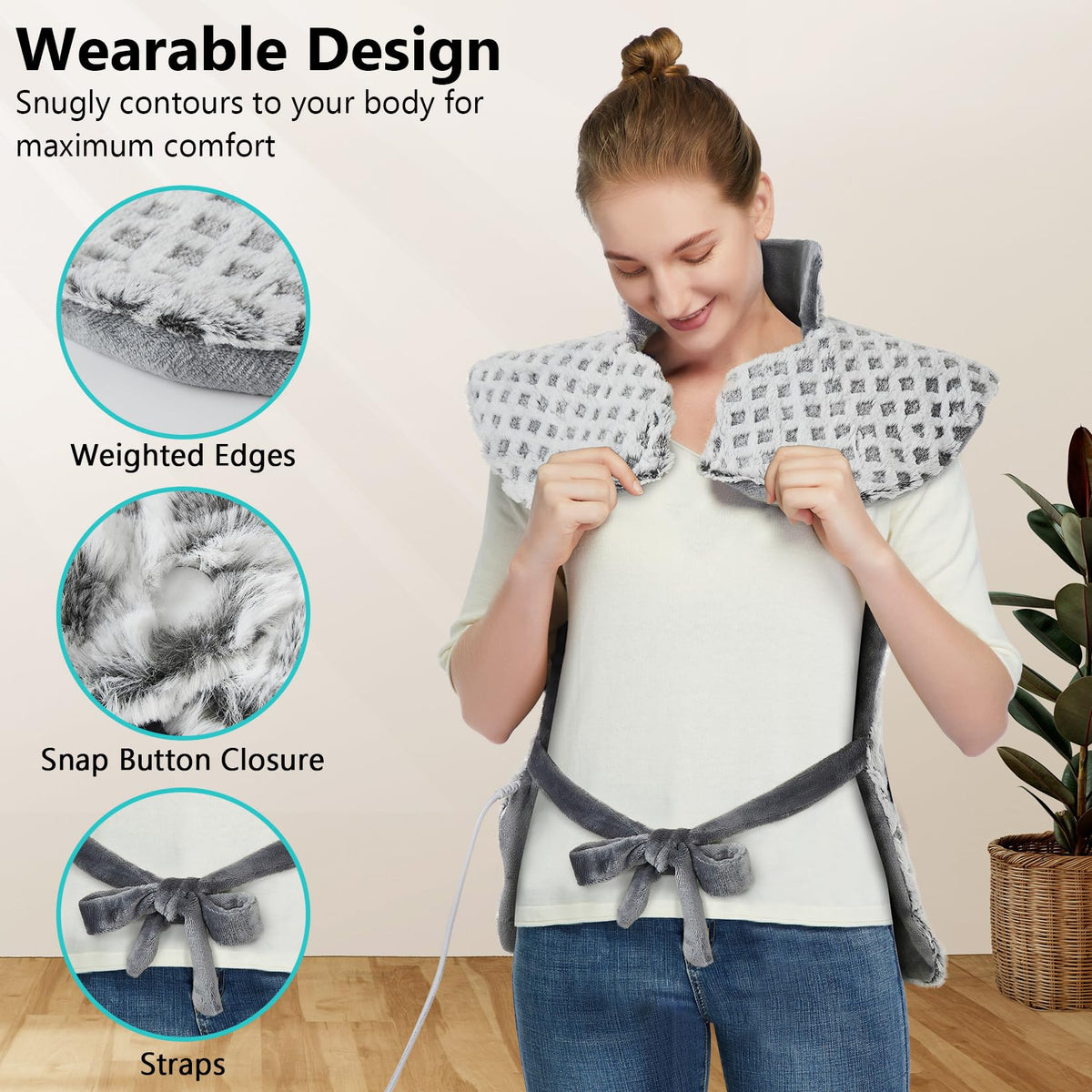 4 Massaging Heating Pad E41007