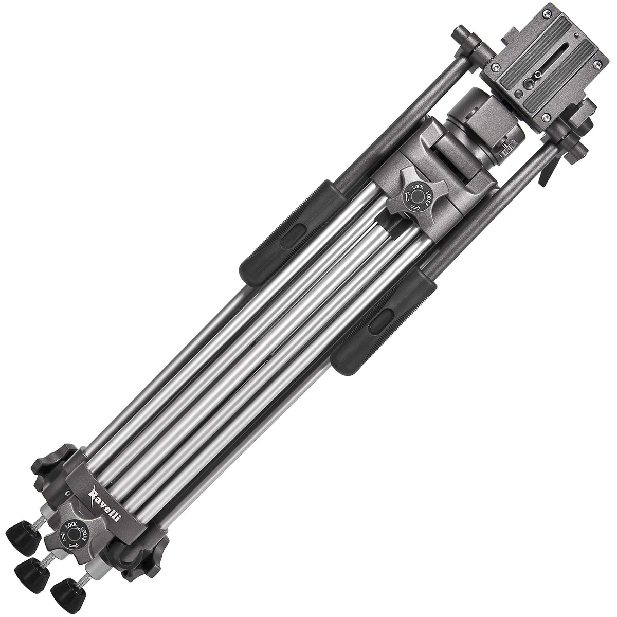 55" 65mm Video Camera Tripod with Fluid Drag Head and Carry Bag K455