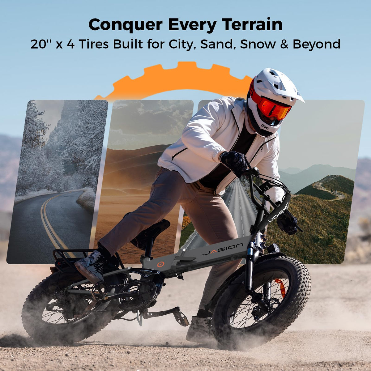 1400W 30MPH 48V 13AH Fat Tire Foldable Electric Bike W61600