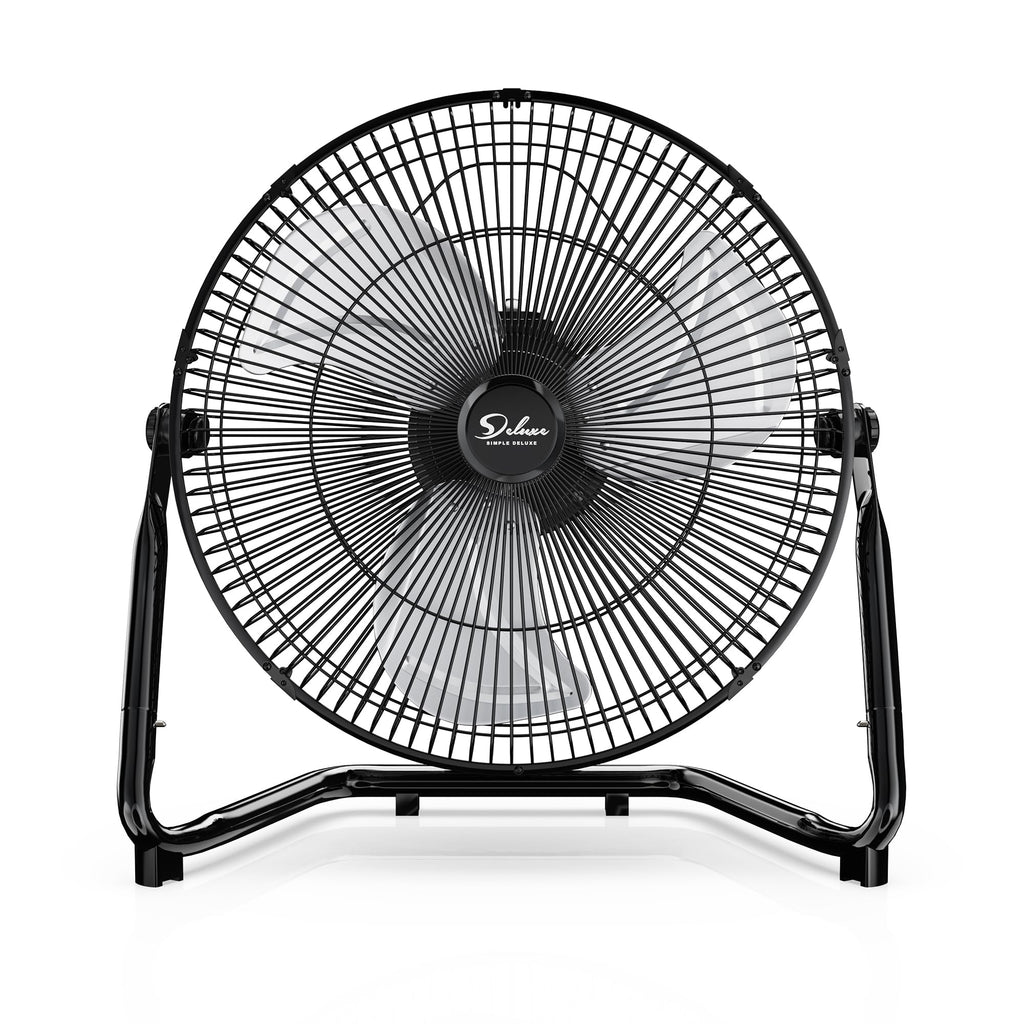 12 Inch 3-Speed Oscillating Metal Floor Fan E694497