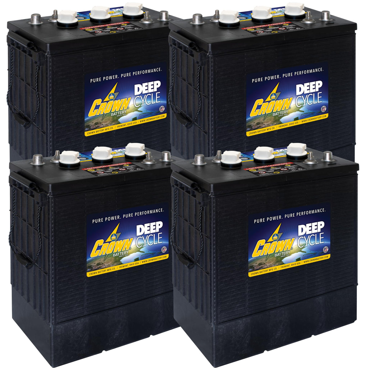 6V Flooded Lead Acid Deep Cycle Battery 305Ah 4 Pack I80430