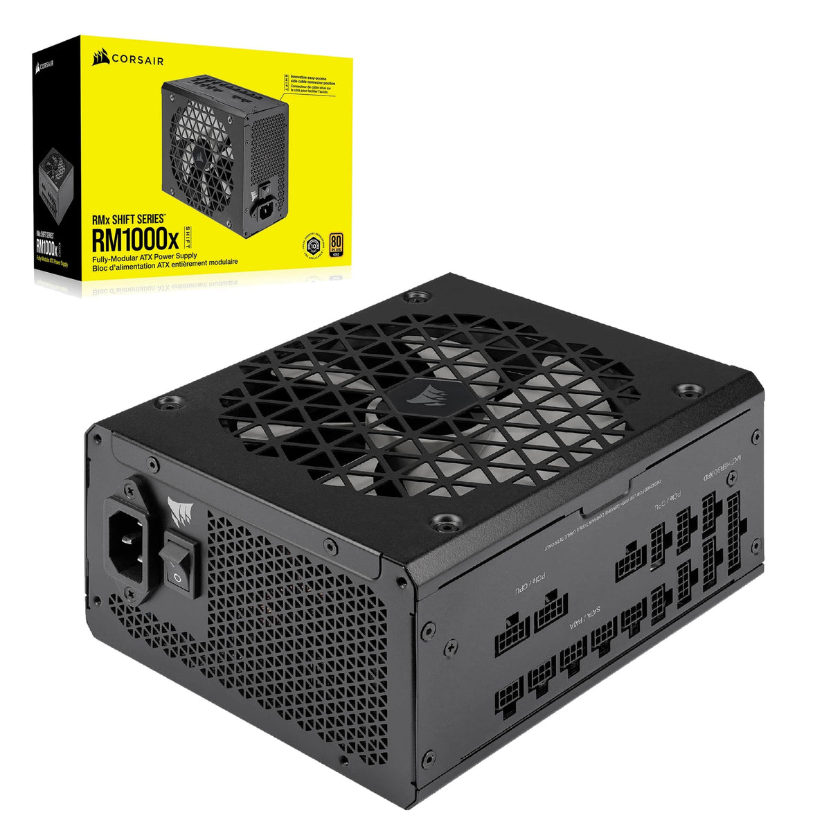 Black ATX 3.1 PCIe 5.1 Power Supply Y95256