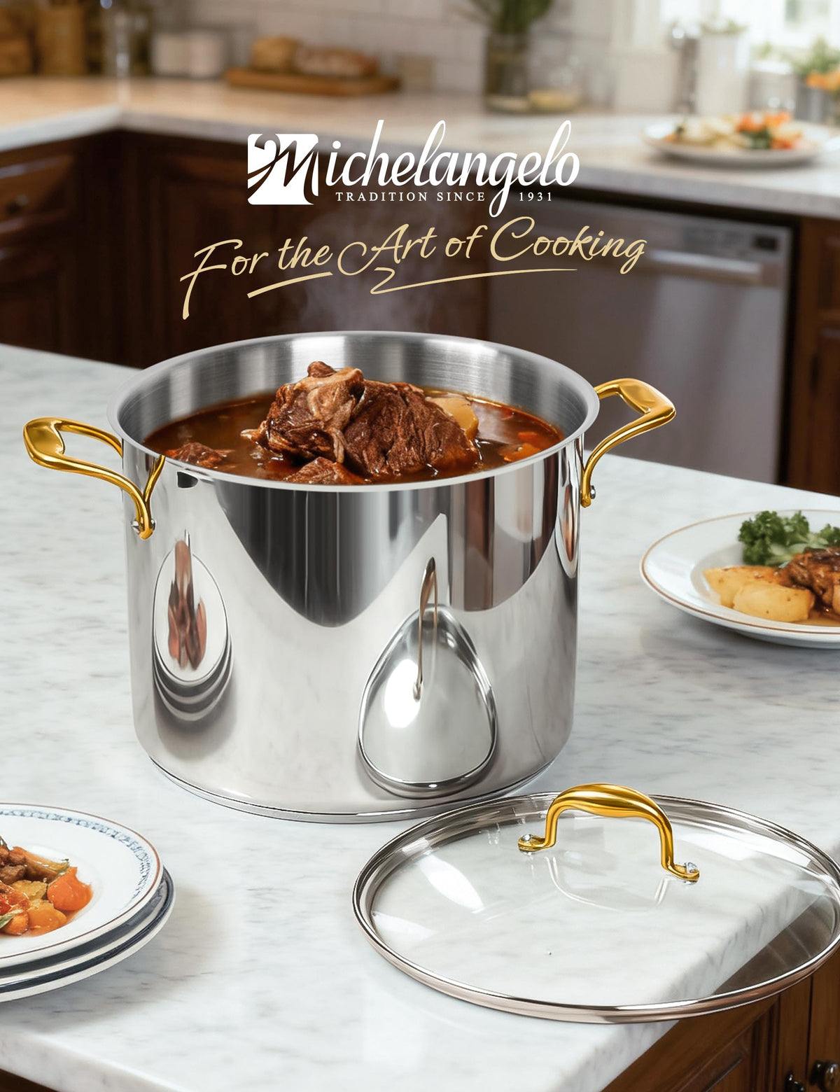 20 Quart Stainless Steel Stock Pot with Lid A291831