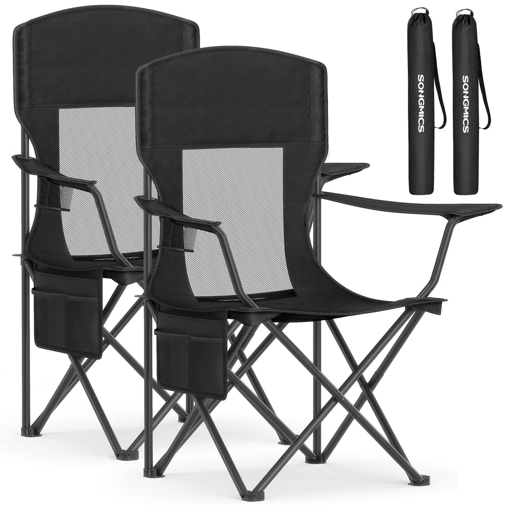 Breathable Camping Chairs, Set of 2, 330 lb Weight Capacity D636271