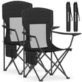 Breathable Camping Chairs, Set of 2, 330 lb Weight Capacity D636271