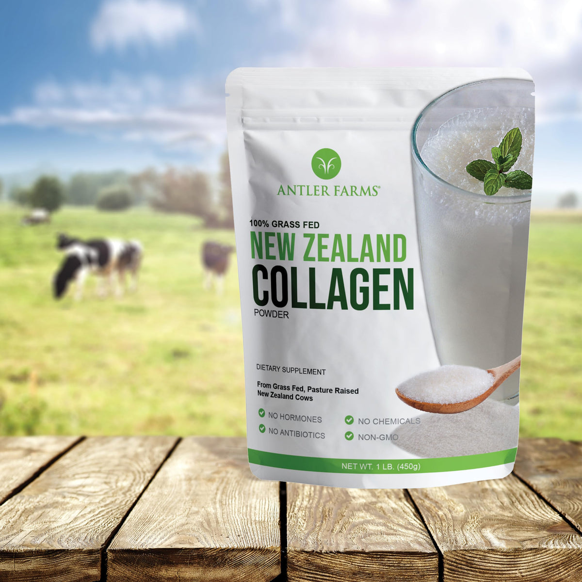 Collagen Powder - Grass Fed, Unflavored, 1 lb S2956