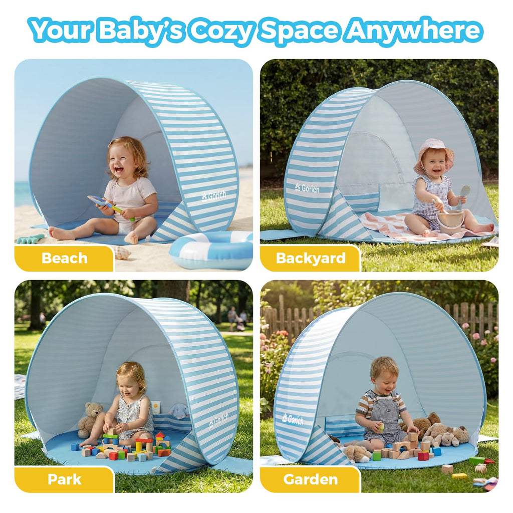 Pop Up Baby Beach Tent with UPF50+ UV Protection M627816