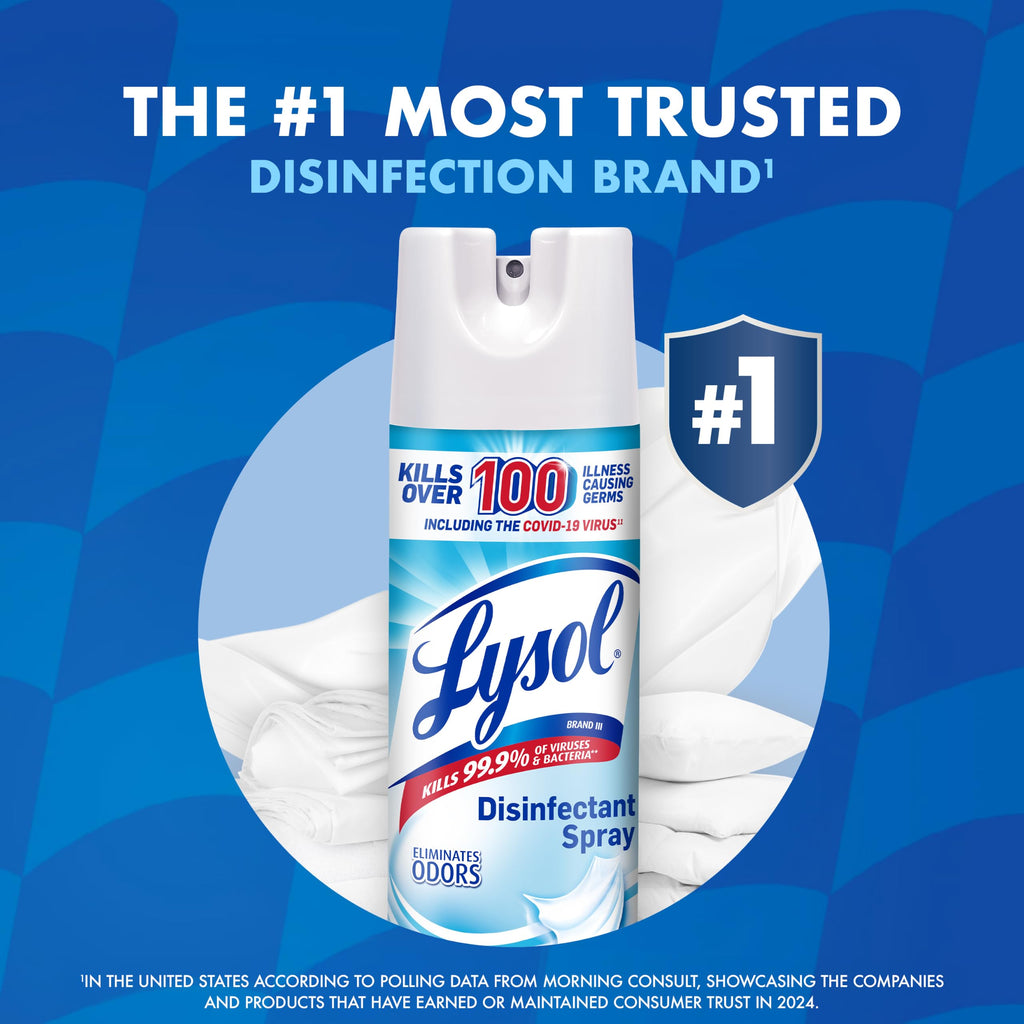 Disinfectant Spray Crisp Linen 19 oz 2 Pack S849623